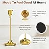 Candlestick Holders Set of 6 Solid Metal