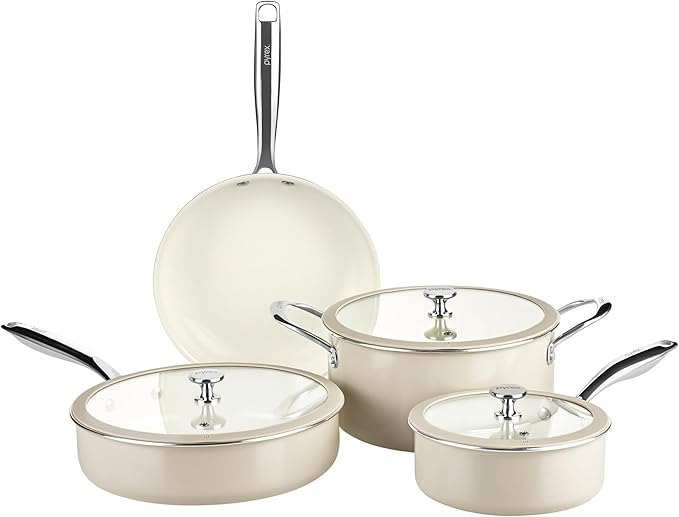 Pyrex 7-Piece Ceramic Cookware Set