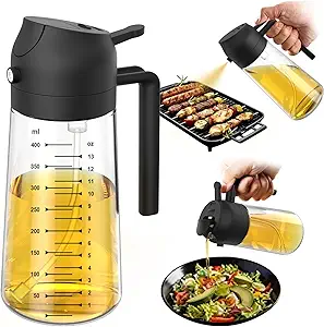 TrendPlain 16oz/470ml Glass Olive Oil Sprayer